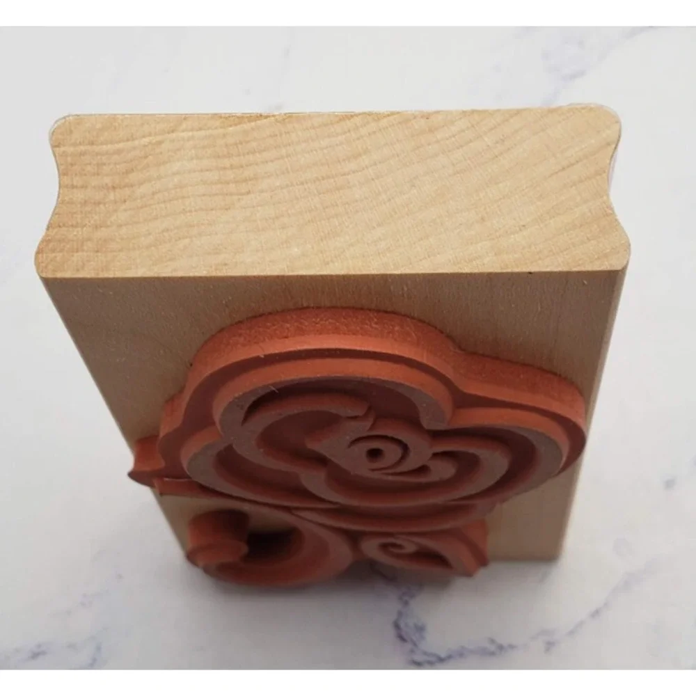 Romantic Rose Drawn Flower Rubber Stampede Wood Mounted Stamp 3554F Stoked Rose